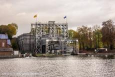 The Four Lifts on the Canal du Centre - The Four Lifts on the Canal du Centre: The historic boat lift no. 4 at Thieu. Today, the modern boat lift of Strépy-Thieu on a branch of...