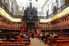 Historic Centre of Córdoba - Historic Centre of Córdoba: The chancel and choir of the cathedral inside the Great Mosque. During the Spanish Reconquista,...