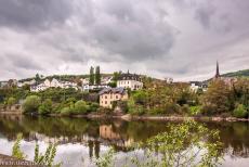 Upper Middle Rhine Valley - The Upper Middle Rhine Valley near Bingen; the town of Rüdesheim is situated on the opposite bank of the Rhine.... Upper Middle Rhine Valley - The Upper Middle Rhine Valley near Bingen; the town of Rüdesheim is situated on the opposite bank of the Rhine....