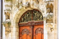 Old town of Regensburg with Stadtamhof - Old Town of Regensburg with Stadtamhof: The entrance gate of the Haus der Kirche (House of the Church) is beautifully adorned. On... Old town of Regensburg with Stadtamhof - Old Town of Regensburg with Stadtamhof: The entrance gate of the Haus der Kirche (House of the Church) is beautifully adorned. On...
