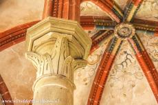 Maulbronn Monastery Complex - Maulbronn Monastery Complex: The vaults of the Chapter Hall are supported by columns, the capitals of the columns have notable decorations, the...