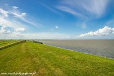 Dutch part of the Wadden Sea - Wadden Sea: The dike between the Wadden Sea and Lake Lauwersmeer was built in 1969 and is 13 km long, it has several sluices and a canal...