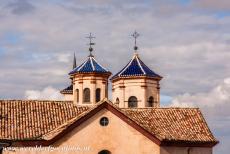 Historic Walled Town of Cuenca - Historic Walled Town of Cuenca: The 18th century church Iglesia de San Felipe Neri. The towers of the church were built in the Neo-Mudéjar...