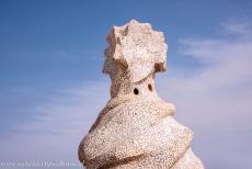 Works of Antoni Gaudí - Works of Antoni Gaudí, Barcelona: One of the ventilation towers on the roof of Casa Milà. The work of Antoni Gaudí is often... Works of Antoni Gaudí - Works of Antoni Gaudí, Barcelona: One of the ventilation towers on the roof of Casa Milà. The work of Antoni Gaudí is often...