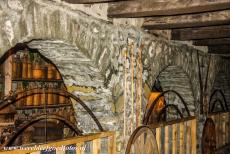 Monasteries of Meteora - Meteora Monasteries: The storerooms of the Megalo Meteoro Monastery are filled with bottles wrapped in wicker baskets. Meteora is a mixed...