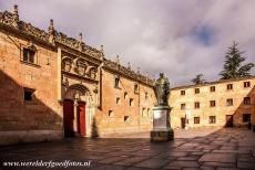 Old City of Salamanca - Old City of Salamanca: The Patio de las Escuelas, the square in front of the historic University of Salamanca. In the centre of the...