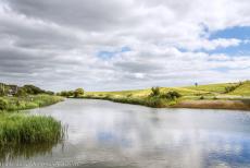 Danish part of the Wadden Sea - The Wadden Sea, Denmark: The Sneum Å River flows into the Wadden Sea through the Sneum Lock, a sluice gate. The sluice gate... Danish part of the Wadden Sea - The Wadden Sea, Denmark: The Sneum Å River flows into the Wadden Sea through the Sneum Lock, a sluice gate. The sluice gate...