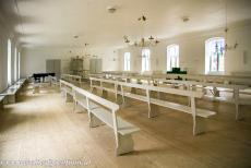 Christiansfeld, a Moravian Church Settlement - Christiansfeld, a Moravian Church Settlement: The Saal, the worship room in the Sisters' House. During our visit the Salshuset (Moravian...