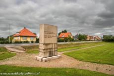 Christiansfeld, a Moravian Church Settlement - Christiansfeld, a Moravian Church Settlement: The Reunion Monument on Reunification Square. The stone was erected to commemorate the Reunification...