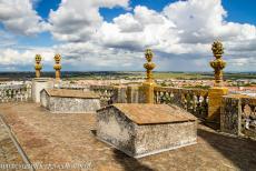 Historisch centrum van Évora - Historisch centrum van Évora: Het dak van de kathedraal van Évora biedt een prachtig uitzicht over de stad en haar...