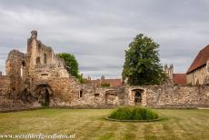 St. Augustine's Abbey in Canterbury - The ruins of the cloisters of St. Augustine's Abbey in Canterbury, the abbey was founded by the monk Augustine in 597. King...