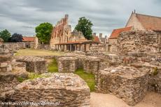 St. Augustine's Abbey in Canterbury - St. Augustine's Abbey in Canterbury: The ruins of Abbot Wulfric's Rotunda, the octagon-shaped structure was built around 1050 to...