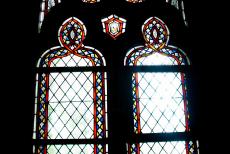 Kasteel van de Duitse Ridderorde in Malbork - De middeleeuwse glas-in-lood ramen van kasteel Malbork. In het Museum Kasteel Malbork zijn enkele permanente exposities te...