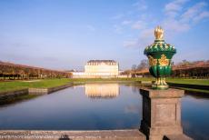 Augustusburg Castle at Brühl - Castles of Augustusburg and Falkenlust at Brühl: The huge Mirror Pool in Augustusburg Park; Augustusburg Castle is... Augustusburg Castle at Brühl - Castles of Augustusburg and Falkenlust at Brühl: The huge Mirror Pool in Augustusburg Park; Augustusburg Castle is...