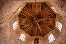 Euphrasian Basilica in Poreč - Episcopal Complex of the Euphrasian Basilica in the Historic Centre of Poreč: The wooden ceiling of the octagonal baptistery of the Euphrasian... Euphrasian Basilica in Poreč - Episcopal Complex of the Euphrasian Basilica in the Historic Centre of Poreč: The wooden ceiling of the octagonal baptistery of the Euphrasian...