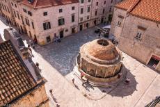 Old City of Dubrovnik - Old City of Dubrovnik: The Big Fountain of Onofrio viewed from the city walls of Dubrovnik. The Big Fountain of Onofrio was built between... Old City of Dubrovnik - Old City of Dubrovnik: The Big Fountain of Onofrio viewed from the city walls of Dubrovnik. The Big Fountain of Onofrio was built between...