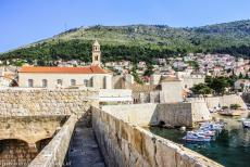 Old City of Dubrovnik - Old City of Dubrovnik: The defensive city walls, the Dominican Monastery and Revelin Fortress. The Dominican Monastery lies behind the city walls... Old City of Dubrovnik - Old City of Dubrovnik: The defensive city walls, the Dominican Monastery and Revelin Fortress. The Dominican Monastery lies behind the city walls...