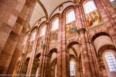 Speyer Cathedral - The flat wooden ceiling of Speyer Cathedral was replaced by stone vaults between 1082 and 1106. The nave... Speyer Cathedral - The flat wooden ceiling of Speyer Cathedral was replaced by stone vaults between 1082 and 1106. The nave...