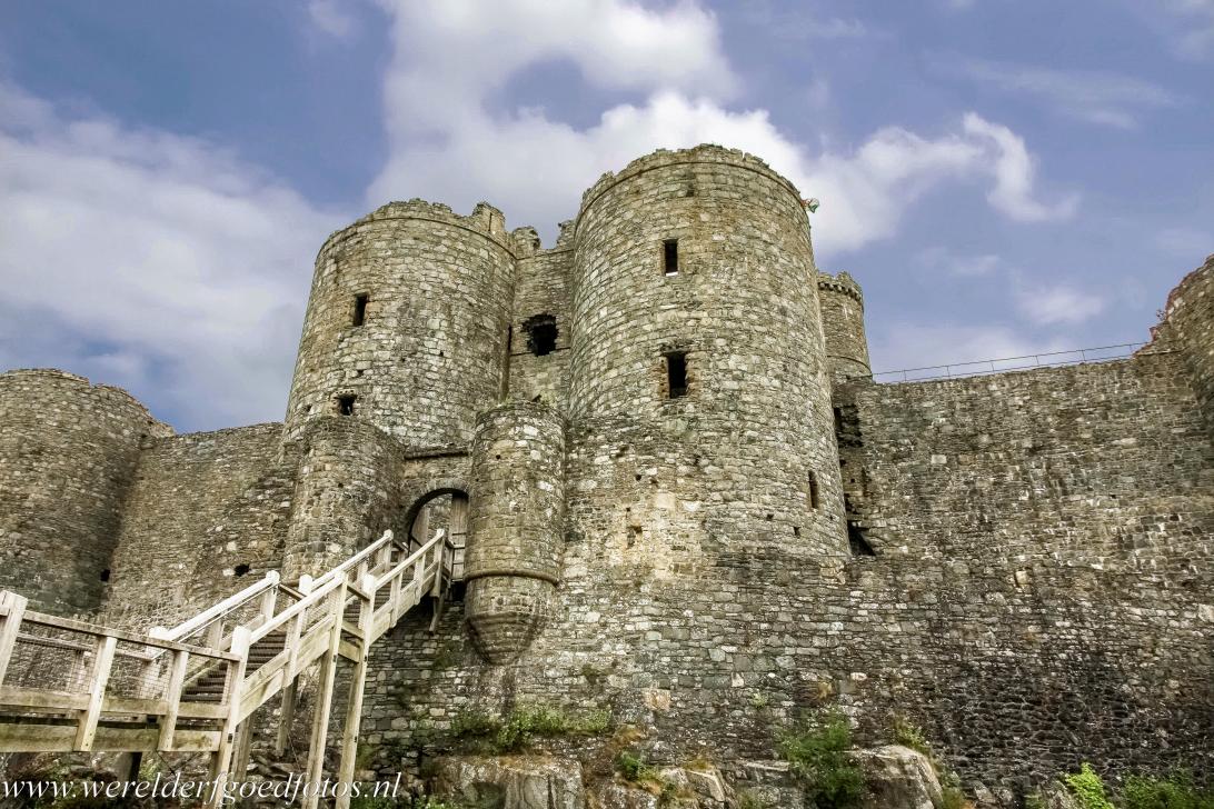 Harlech Castle - The main gate house of Harlech Castle. Harlech Castle is a medieval fortification in the former principality of Gwynedd in Wales. The... Harlech Castle - The main gate house of Harlech Castle. Harlech Castle is a medieval fortification in the former principality of Gwynedd in Wales. The...