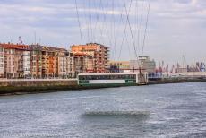 Vizcaya Bridge - The hanging gondola of the Vizcaya Bridge. The Vizcaya Bridge is in use for more than 125 years. The bridge is 45 metres high and the total... Vizcaya Bridge - The hanging gondola of the Vizcaya Bridge. The Vizcaya Bridge is in use for more than 125 years. The bridge is 45 metres high and the total...
