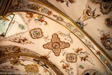 San Millan Yuso and Suso Monasteries - San Millán Yuso and Suso Monasteries: A detail of the ceiling frescoes in the sacristy of the San Millán Yuso Monastery.... San Millan Yuso and Suso Monasteries - San Millán Yuso and Suso Monasteries: A detail of the ceiling frescoes in the sacristy of the San Millán Yuso Monastery....