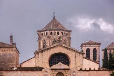 Poblet Monastery - Poblet Monastery: The octagonal tower of the monastery church. The monastery was plundered during the First Carlist War, a civil war in Spain... Poblet Monastery - Poblet Monastery: The octagonal tower of the monastery church. The monastery was plundered during the First Carlist War, a civil war in Spain...