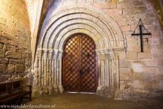 Poblet Monastery - Poblet Monastery: The original Romanesque door into the Poblet Monastery dates back to the 12th century, the door is located behind... Poblet Monastery - Poblet Monastery: The original Romanesque door into the Poblet Monastery dates back to the 12th century, the door is located behind...