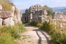 Archaeological Site of Tiryns - Archaeological Site of Tiryns: The entrance passage to the Great Gate, the main entrance to the Citadel of Tiryns. The Great Gate was... Archaeological Site of Tiryns - Archaeological Site of Tiryns: The entrance passage to the Great Gate, the main entrance to the Citadel of Tiryns. The Great Gate was...