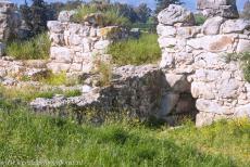 Archaeological Site of Tiryns - Archaeological Site of Tiryns: The entrance to a passage, the casemates and store rooms. The eastern side of the Citadel of Tiryns was... Archaeological Site of Tiryns - Archaeological Site of Tiryns: The entrance to a passage, the casemates and store rooms. The eastern side of the Citadel of Tiryns was...