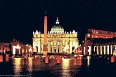 Vatican City - Vatican city: The St. Peter's Basilica and the Egyptian obelisk by night. Vatican City is the smallest independent state in the... Vatican City - Vatican city: The St. Peter's Basilica and the Egyptian obelisk by night. Vatican City is the smallest independent state in the...