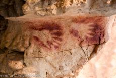 Cave Art of Altamira and Tito Bustillo - Palaeolithic Cave Art of Northern Spain: A copy of a panel of hand stencils can be viewed in the Museum of Altamira, situated next... Cave Art of Altamira and Tito Bustillo - Palaeolithic Cave Art of Northern Spain: A copy of a panel of hand stencils can be viewed in the Museum of Altamira, situated next...
