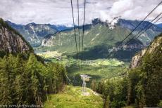 Hallstatt-Dachstein / Salzkammergut - Hallstatt-Dachstein / Salzkammergut Cultural Landscape: The landscape of the Salzkammergut seen from a cable car. A cable car runs in three... Hallstatt-Dachstein / Salzkammergut - Hallstatt-Dachstein / Salzkammergut Cultural Landscape: The landscape of the Salzkammergut seen from a cable car. A cable car runs in three...