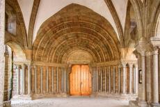 Jewish Quarter and St Procopius Basilica, Třebíč - The main portal of the St. Procopius' Basilica in Třebíč is called Paradise Gate. Either side of the Romanesque portal has six... Jewish Quarter and St Procopius Basilica, Třebíč - The main portal of the St. Procopius' Basilica in Třebíč is called Paradise Gate. Either side of the Romanesque portal has six...