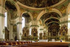 Abbey of Saint Gall - Abbey of Saint Gall: The Cathedral of Saint Gall is overwhelming decorated in the late Baroque style. The frescoes are almost entirely... Abbey of Saint Gall - Abbey of Saint Gall: The Cathedral of Saint Gall is overwhelming decorated in the late Baroque style. The frescoes are almost entirely...