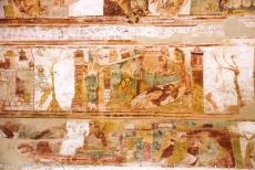 Abbey Church of Saint-Savin-sur-Gartempe - Abbey Church of Saint-Savin-sur-Gartempe: A Romanesque mural depicting the biblical story of the Drunkenness of Noah. The... Abbey Church of Saint-Savin-sur-Gartempe - Abbey Church of Saint-Savin-sur-Gartempe: A Romanesque mural depicting the biblical story of the Drunkenness of Noah. The...