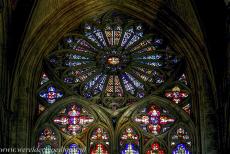 Bourges Cathedral - Bourges Cathedral: The rose window of the West Façade is called the 'Grand Housteau'. Bourges Cathedral is famous for... Bourges Cathedral - Bourges Cathedral: The rose window of the West Façade is called the 'Grand Housteau'. Bourges Cathedral is famous for...