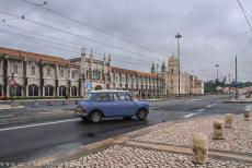 Monastery of the Hieronymites in Lisbon - A classic Mini in front of the Monastery of the Hieronymites in Lisbon, Portugal. The monastery is situated close to the Tagus... Monastery of the Hieronymites in Lisbon - A classic Mini in front of the Monastery of the Hieronymites in Lisbon, Portugal. The monastery is situated close to the Tagus...