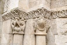 Saint Hilaire Church in Melle - Saint Hilaire Church in Melle: The decorations on the doorposts of the south entrance door. The church is notable for the large amount... Saint Hilaire Church in Melle - Saint Hilaire Church in Melle: The decorations on the doorposts of the south entrance door. The church is notable for the large amount...
