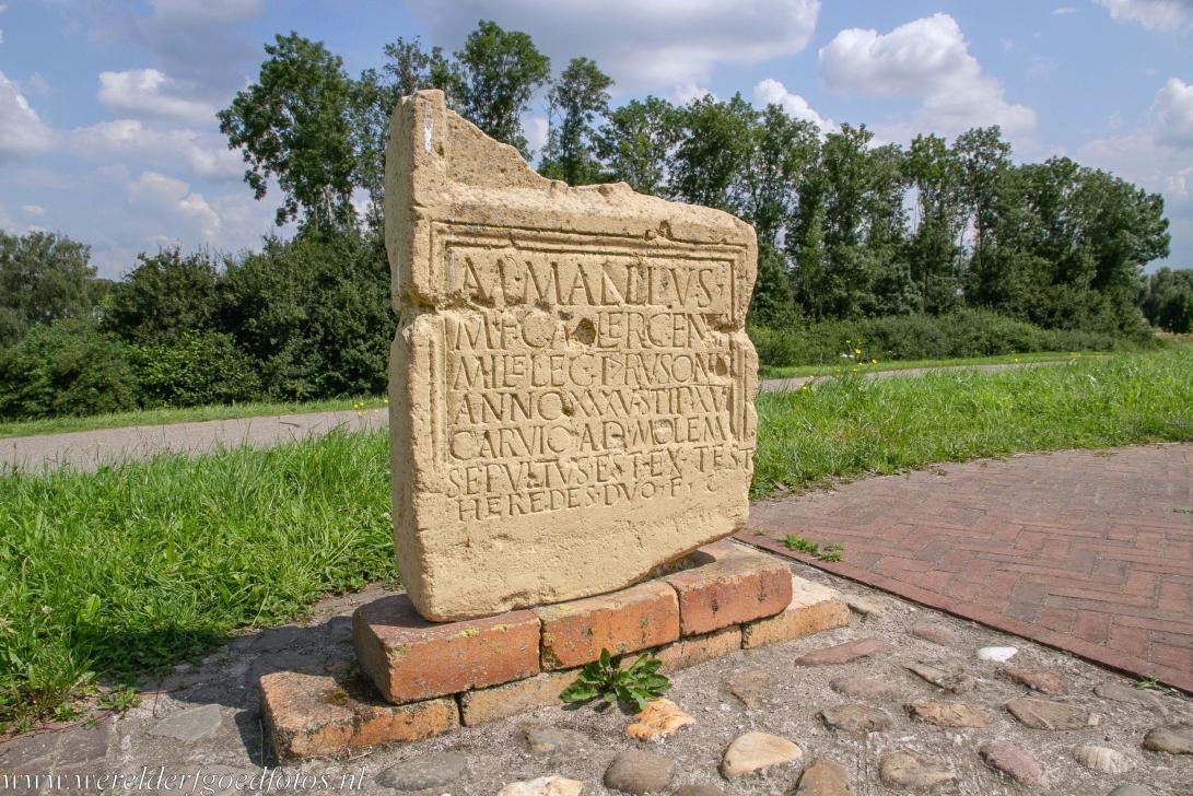Frontiers of the Roman Empire in the Netherlands - Frontiers of the Roman Empire - The Lower German Limes in the Netherlands: A replica of the gravestone of Marcus Mallius at Herwen,... Frontiers of the Roman Empire in the Netherlands - Frontiers of the Roman Empire - The Lower German Limes in the Netherlands: A replica of the gravestone of Marcus Mallius at Herwen,...