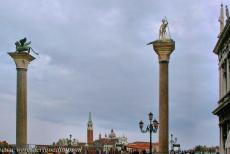 Venice and its Lagoon - Venice and its Lagoon: The two columns in the Piazzetta near the Basilica San Marco. One of the columns in the Piazzetta is topped with the bronze... Venice and its Lagoon - Venice and its Lagoon: The two columns in the Piazzetta near the Basilica San Marco. One of the columns in the Piazzetta is topped with the bronze...