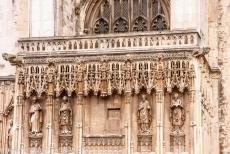 Canterbury Cathedral - The sculptures above the southwest porch of Canterbury Cathedral, the Gothic southwest porch was built in the 15th century, the porch is... Canterbury Cathedral - The sculptures above the southwest porch of Canterbury Cathedral, the Gothic southwest porch was built in the 15th century, the porch is...