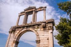 Acropolis of Athens - The Arch of Hadrian is situated at the foot of the Acropolis of Athens. The Arch of Hadrian is a monumental gateway, it spanned an... Acropolis of Athens - The Arch of Hadrian is situated at the foot of the Acropolis of Athens. The Arch of Hadrian is a monumental gateway, it spanned an...