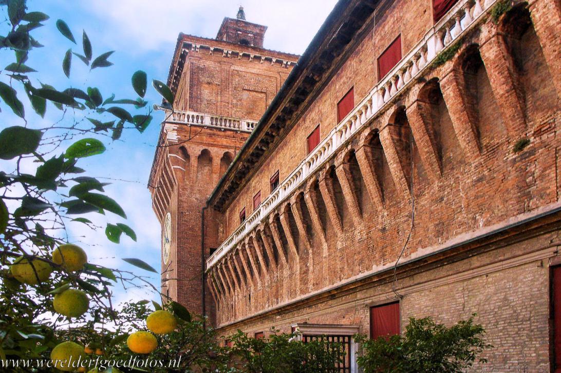 Ferrara, City of the Renaissance - Ferrara, City of the Renaissance, and its Po Delta: The Loggia and Garden of the Orange Trees of the Estense Castle, the ducal residence of the... Ferrara, City of the Renaissance - Ferrara, City of the Renaissance, and its Po Delta: The Loggia and Garden of the Orange Trees of the Estense Castle, the ducal residence of the...