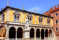 City of Verona - City of Verona: The Piazza dei Signori and the statue of Dante, facing the Palazzo del Capitano, once the home of the military commanders of... City of Verona - City of Verona: The Piazza dei Signori and the statue of Dante, facing the Palazzo del Capitano, once the home of the military commanders of...