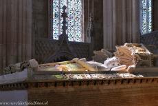 Monastery of Batalha - The sun shines through the stained glass windows of the Founder's Chapel of the Monastery of Batalha, the chapel is bathed in... Monastery of Batalha - The sun shines through the stained glass windows of the Founder's Chapel of the Monastery of Batalha, the chapel is bathed in...